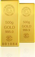 سبيكة الذهب وزن ٥۰۰ غرام